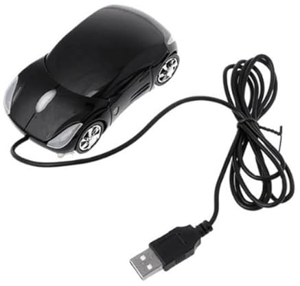 TuToy 3D Optische Auto-Shape USB Kabel Maus (schwarz)