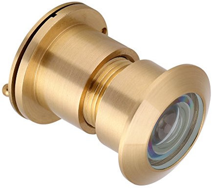 GOTOTOP 28mm Türbetrachter Guckloch Weitwinkel mit starker Schutzhülle aus reinem Kupfer und optischem Glas Diebstahlsicheres Türzubehör (Gold)