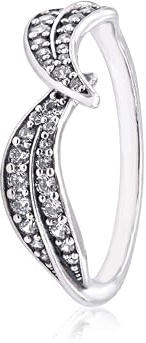Pandora Funkelnde Blätter Ring in Sterling Silber mit Zirkoniasteinen aus der Pandora Moments Collection