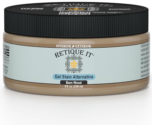 Retique It Water-Based Gel Stains (8oz, Barn Wood)