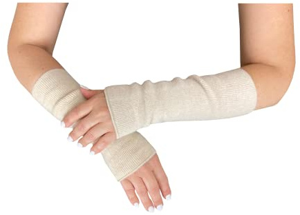 wobera Angora Stulpen oder Pulswärmer mit 45% Angora, 25% Schurwolle, 20% Polyamid, 10% Elasthan für Damen und Herren
