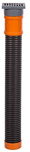 SPEEDPLANT Sickerschacht Regenwasser 110 mm x Länge 1m - Drainagerohr Hofablauf Bodenablauf 15 x 11 cm - Entwässerungsrinne Terrasse Regensinkkasten - Drainage Versickerungsschacht Laubschutz