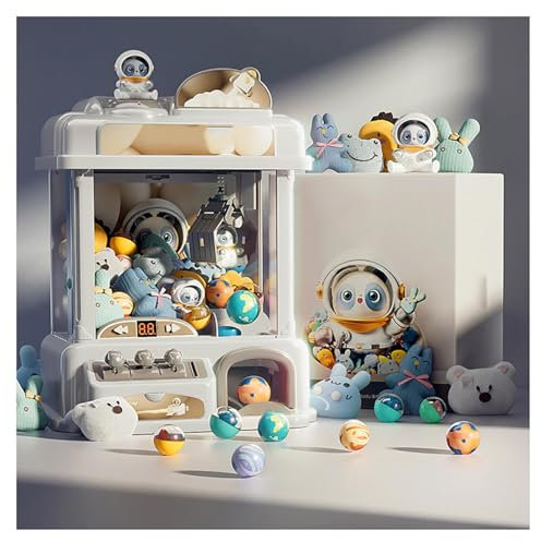 HAZARA Machine à Pinces pour Enfants Candy Arcade avec 25 Peluches,20 Gashapons Candy Grabber Machine à Bonbons pour Les Cadeaux De Fête d'anniversaire