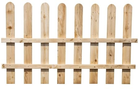 Classic Picket Fence Panels | Handcrafted Wooden Fence Screening | Privacy Screen for Rustic Charm | Perfect for Gardens, Pathways & Outdoor Spaces (6FT (L) X 3FT (H))