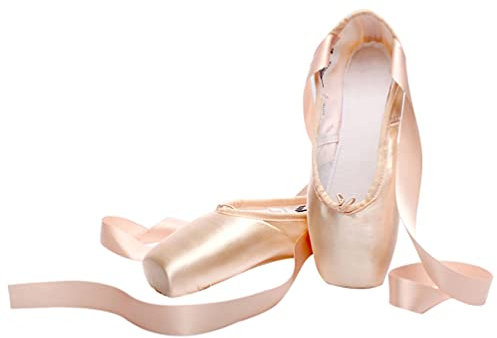 M&Catree Ballett Spitzenschuhe Ballettschläppchen Tanzschuhe mit dem genähten Band für Mädchen Damen - Satin, CN 34 (EU 33)