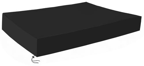 Sandkasten Abdeckung Wasserdicht(Schwarz, 200 * 200 * 20cm) | 210D Oxford-Stoff Staubdicht Abdeckplane Sandkasten Sandkastenabdeckung mit Kordelzug für Sandkasten Garten