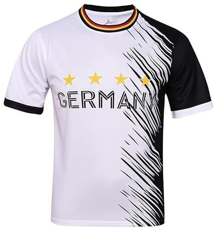 Bolognifi Herren Fußballtrikot Europa/Amerika Cup Fußball T-Shirt Sweatshirt Fans Footy Halbarm(Germany,M)