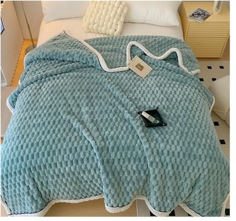 OUYUE Manta Invierno Manta de Tiro Suave y difusa, Gruesa y cálida Manta para sofá, Mantas para sofá Cama Cobija para Sofá(G,200 * 230cm)