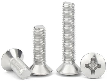 10-50pcs M2 M2.5 M3 M4 M5 M6 GB820 DIN966 A2-70 304 Stainless Steel Cross Recessed Raised Countersunk Head Half Oval Screw Bolt(8mm,(50pcs) M3)