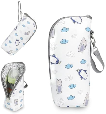 Portable Insulated Milk Bottle Carrier - Breastmilk Storage Tote With Thermal Warmer for Baby Feeding