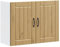 vidaXL Kitchen Wall Cabinet - Artisan Oak, Engineered Wood, Modern Style, Wall-Mounted Design, 80x31x60 cm, Ample Storage with Glass Door