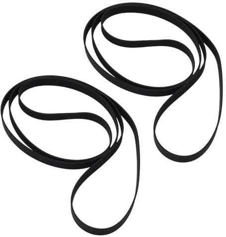 ECSiNG Antriebsriemen für Plattenspieler, Breite 5 mm, Umfang 545 mm, kompatibel mit den meisten 54,6 cm bis 62,2 cm Plattenspielern, 2 Stück