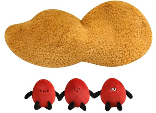 Jerry Kate Erdnusspuppenkissen - Niedliche Erdnuss -Plüsch -Spielzeugpuppen Kindergeschenk Plüschkissen | Kreative Erdnussform Dekorative Kissen Kinderzimmer Nacht Textur Und EIN Ausdrucksstarkes