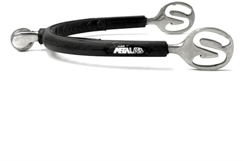 ES1081 METALAB SuperSpur Reitsporen Radsporen Gummi Edelstahl, L 30 mm | Equine Smile, Spur Sporen zum Reiten, hochwertiger Damen Herren Reitsport Zubehör Boot Spurs