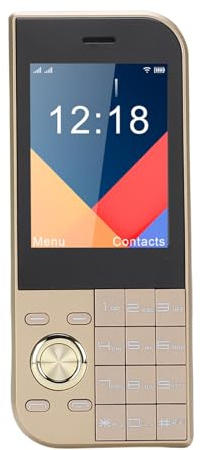 Fockety 2G -Handy für Senioren, Mobiltelefon für ältere Menschen, Altes Telefon mit 2,8 -Zoll -HD -Bildschirm, Triple SIM -Karten -Slots, 3800 -mAh, Große Tasten, Kamera, FM -Radio (Gold)