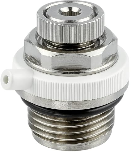 Heizkörper Entlüftungsventil, Automatische Heizkörperentlüfter, 1/2 Zoll Schnellentlüfter, Für Heizungsventil Und Heizungssysteme, Vernickeltes Messing, Einfache Installation