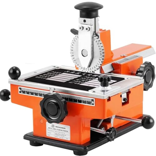 Halbautomatische Metallstempelmaschine zum Prägen von Namensschildern, Erkennungsmarken und Metallkarten