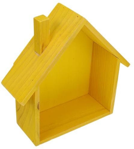 Toyvian Mensola Muro in Legno Forma di Casina Piccola Scaffale Decorativo Pratico per Cameretta Ragazzo Ragazza Supporto Robusto per Oggetti Design Adorabile e Unico