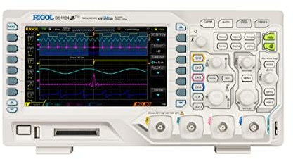 RIGOL Osciloscopio digital DS1104Z-S Plus de 100 MHz de 4 canales con generador de señal de 2 canales integrado + cabezal lógico RPL1116 | Osciloscopio avanzado de señal mixta para pruebas