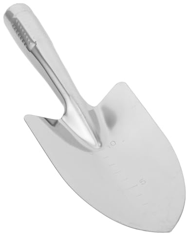 FONDOTIN Pala de Jardinería Pequeña de Acero Inoxidable, Herramienta Multiusos para Plantar Flores y Excavar Tierra, Diseño Compacto 26x8,4x2,5 Cm para Uso Portátil en Exteriores y Macetas