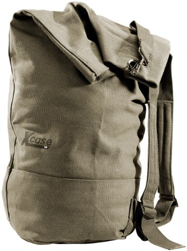 Xcase Seesack Rucksack: Canvas-Seesack 50 Liter, 28 x 25 x 80 cm (Seemannssack, Verschließen, Sack)