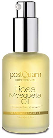 Postquam - Olio di Rosa Mosqueta - Rigenerante Naturale con Omega 3 e 6 - Rosa Mosqueta con Filtro Solare per Ridurre le Macchie e Migliorare le Cicatrici - Vitamine A, C e E - 30 Millilitri