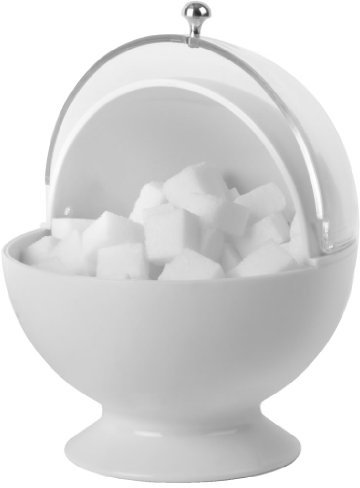 Balvi - Zuccheriera,Bo-la,mini,bianco,acrilico 23740
