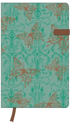 Herlitz 11369386 Notizbuch my.book Lady, Butterfly, mit Magnetverschluß, A5, 96 Blatt liniert