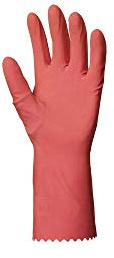 Euro protección 5017 par de guantes (látex, uso doméstico rosa, Rosa, 5020