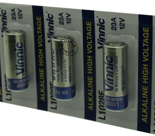 Vinnic L1028F / 23A, 12 V Alkaline-Batterien, 5 Stück