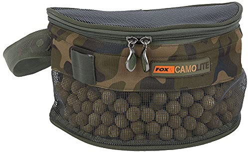 Fox Camolite Boilie Bum Bag - Boilietasche zum Anfüttern von Karpfen, Angeltasche für Karpfenköder, Ködertasche zum Karpfenangeln