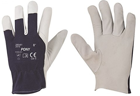 3Kamido/ARDON Arbeitshandschuhe aus Ziegenfell, Ziegenleder, gartenhandschuhe, Bauhandschuhe, PONY, Größen 7-10, Sind weich und angenehm zu tragen und zu arbeiten, CE, CAT II, EN 388 (2, 8 Größe)