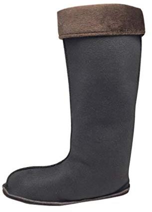 Insun Unisex Calze Termiche per Stivali Scarpe Interne per Stivali in Gomma 1 Paia nero 1 altezza 35cm 43 EU