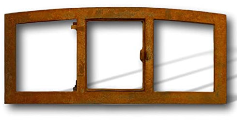 Stallfenster Eisenfenster zum Öffnen Scheunenfenster Rost Eisen 63cm Antik-Stil