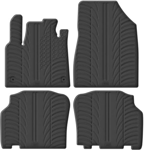 Gledring Satz Gummimatten kompatibel mit Mercedes Citan Tourer (W420) & Renault Kangoo III MPV & Nissan Townstar MPV 2021- (G Profil 4-teilig + Montage-clips) | kompatibel mit Mercedes Citan Tourer (W420)/Renault Kangoo III MPV/Nissan Townstar MPV 2021- (G-Profil 4-tlg. + Montageclips)