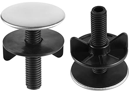 Bouchon d'évier de cuisine, couvercle de trou de robinet, bouchon d'évier en acier inoxydable brossé pour trous d'évier de robinet (type D)