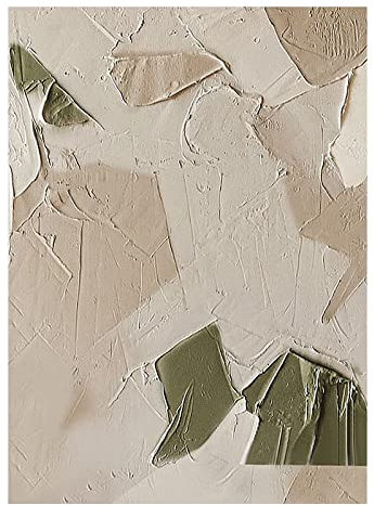 Handgemalte Acrylbilder, Brown Green Texture Color Block Minimalist Modern Abstract Artwork Frameless Original Hand Painted Oil Paintings On Canvas Wall Art For Living Room Bedroom Office Home Deco