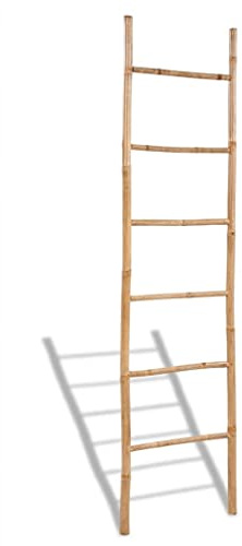 Home Products Handtuchleiter aus Bambus mit 6 Sprossen