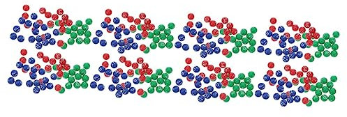 ibasenice 8packungen Raffle Bälle Kunststoff Für Nummerierte Spielbälle Leuchtenden Farben Für Verlosungen Bingo Und Unterhaltungsspiele