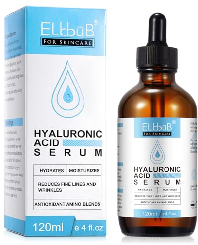Hyaluron Serum – anti-aging ansiktsvård med hyaluronsyra och aloe – tar bort mörka ringar, anti-åldrande, anti-rynkor, fuktgivande 120 ml