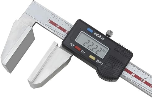 PJDDP Calibre Digital 0-200mm/8 para Cable de Alambre,Pie de Rey Digital de Acero Inoxidable,Herramienta de Medición de Calibrador con Pantalla LCD,Amplia Superficie de Medición,Pulgada/Métrica