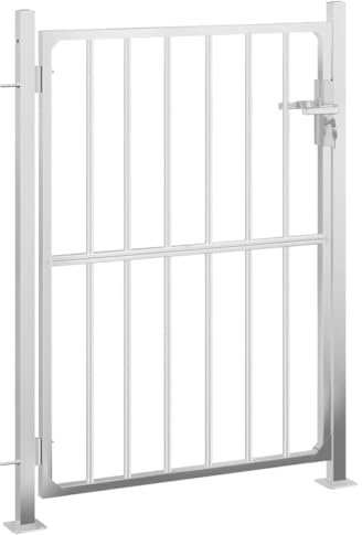 vidaXL Cancello da Giardino 85x145 cm in Acciaio Inossidabile
