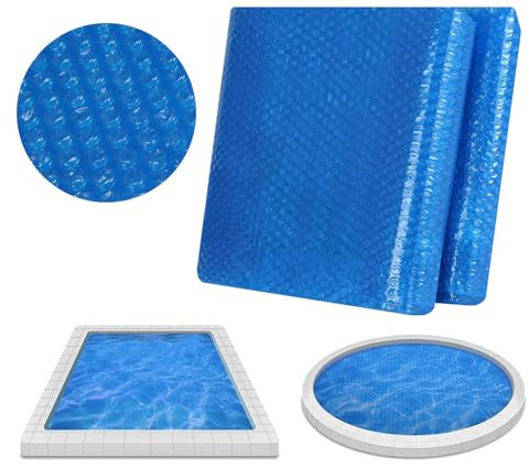 WOLTU Bâche Piscine, Bâche à Bulle Piscine 600x400cm, Bâche de Protection Piscine, Couverture de Piscine, Plusieurs Tailles Disponibles, en PE, Bleu