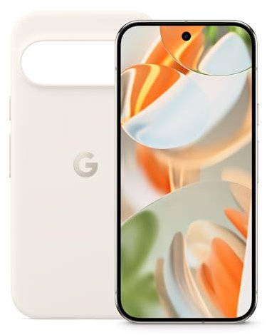 Google Pixel 9 Pro – Smartphone Android débloqué avec Gemini, Triple Appareil Photo arrière, 24 Heures d'autonomie et écran Super Actua 6,3 Pouces – Porcelaine, 128GB + Case