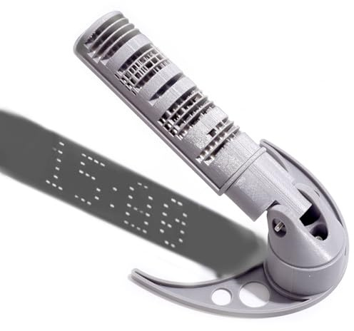 Meridiana digitale stampata in 3D, display a energia solare, innovativo orologio a meridiana stampato in 3D, ecologico, senza bisogno di batterie, decorazione per esterni unica e strumento educativo