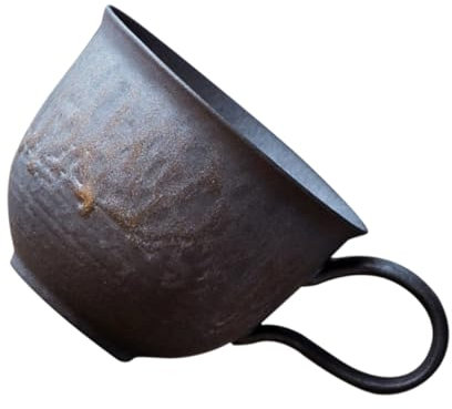 BIUDECO Keramik Kaffeetasse Espressotasse Vintage Teetasse Wasserbecher Mit Griff Für Kaffee Tee Wasser Milch Trinkbecher Für Zuhause Büro