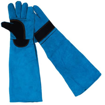 Hohopeti Echtleder Bissfeste Handschuhe Für Hunde Und Katzen Schutz Beim Füttern Tierpflegehandschuhe Ergonomisches Design Passend Für Handgelenkgrößen