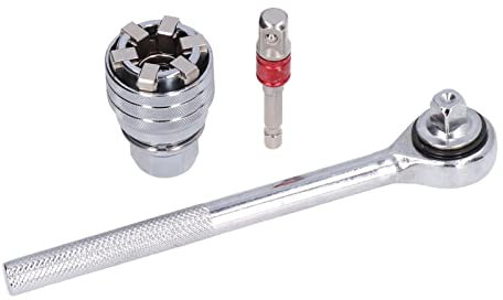 Llave de tubo, juego de llaves de tubo universales, juego de llaves de tubo ajustables, juego de llaves de tubo pequeñas de acero, diseño ergonómico, llave de tubo de 10 a 19 mm para mejoras en el h