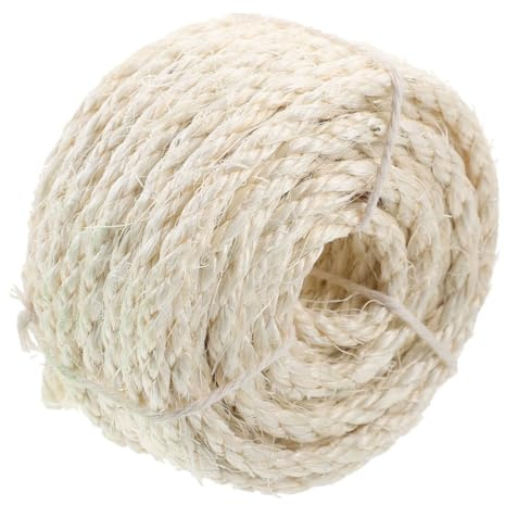 YARNOW Corda in Sisal per Tiragraffi Corda Robusta per Uso Domestico per Avvolgere Mobili e Proteggere Le Zampe dei Gatti Fornitura Fai da Te per Progetti di Riciclo e Creazione di Giocat