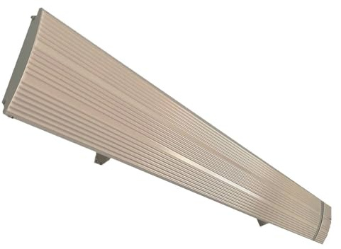 Mpc Marbella 1800w 1800w Radiador Infrarrojo Exterior De Aluminio Blanco Sin Emisión De Luz Elemento Calefactor De Aleación De Aluminio Extrusionado Revestimiento Cerámico Blanco Ip65